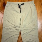 The North Face Paramount Trail Pants Mens 38x26 Beige Convertible To 8  Shorts