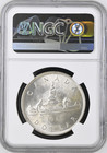  1937  1 Silver Dollar George-vi Canada Ngc Ms62 Blast White Rare R5 High Grades