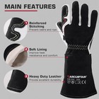 Arccaptain Tig Welding Gloves Goatskin Leather Flexible Durable Work Protection