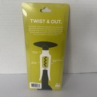 True Twister Easy-turn Corkscrew  Black Chrome   Plastic  New  Free Shipping
