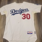 Xavier Paul Los Angeles Dodgers Game-worn Jersey  30 Mlb Uniform Game Used
