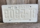 1957 Vintage Antique Texas Truck Tractor License Plate  Unrestored 8t 5909