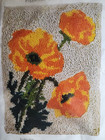 Caron Latch Hook Kit Poppies 20    X 27    Rug - 3063 1 Unused In Box