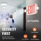 2 Pack Led Exit Sign Emergency Light   hi Output Compact Combo Fcc Listed