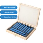 11pcs Carbide Tip Tipped Cutter Tool Bit Cutting Set Metal Lathe Tooling
