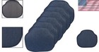 Non-slip Indigo Gripper Chair Cushions - 16x15 Inches  6 Count For Dining Rooms