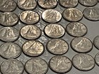 Complete Roll Of 50 Canadian 80  Silver Elizabeth 11- 10 Cent Coins 1940 To 1968