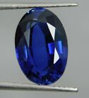 Certified 7 85 Ct Natural Kashmiri Blue Sapphire Oval Cut Loose Gemstone