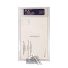 Ernie Banks Autographed Hof Plaque Postcard - Psa dna Gem Mt 10