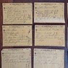 9 Antique 1916 Veterinary Prescriptions Lot Horse Cow Dr Corcoran Augusta Ks Rx
