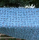 Blue Rag Quilt For Baby  Soft Cotton Flannel  Split Biscuit Pattern