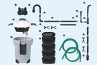 Aquarium Canister Filter 525 Gph 9w Uv Sterilizer Sunsun Hw-304b 200g Free Media