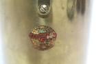 Antique Fairbanks Solid Brass Scale Bucket   Measure Volume Agricultural Setting