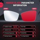  Mirror Glass Compatible With Vw 2011 Right Passenger Side 2012-2019 Beetle