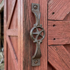 Star Handle Cast Iron Antique Style Rustic Barn Gate Drawer Pull Shed Door