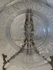 Antique 1887 Queen Victoria Golden Jubilee Pressed  Glass God Save Our Queen 10 