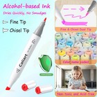 Caliart Alcohol Based Markers  121 Colors Dual Tip Art Marker Set  Permanent