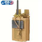 Tactical Molle Pouch For Two-way Radio Adjustable Storage Bag