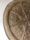 Vintage Shortbread Mold Hartstone Usa Large Round Hearts Tulips 10    Stoneware