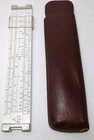 Vintage Pickett Model No  61 Slide Rule With Brown Leather Case