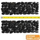 River Rock Stepping Stones Outdoor For Rec-12 lx4 w-black  Black 