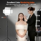 2 Pack Led Video Photography Lighting Kit With 54   Tripod Stand  Dimmable