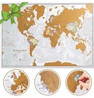 New Scratch The World Travel Map Scratch Off World Map Poster X-large 23 x33 