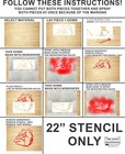 Bulldog  School - Reusable  Flexible Plastic Stencil