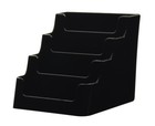 Business Card Holder 4 Pocket Black 4 Tier Gift Card Display Counter Pack Of 2