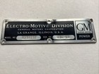 Scarce Burlington Route  Cb q 981 Burlington Northern 2527  Gp-35 Control Plate