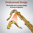  deal Tenor Saxophone Complete Kit W case  B Flat Tenor Sax  Gold Brass Lacquer