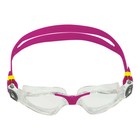 Aqua Sphere Kayenne Clear Lens Compact Fit Swim Goggles  Clear rasberry  192050