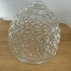 Vintage Clear Glass Acorn Beehive Ceiling Light Shade Globe 3 1 8    Fitter -1950s