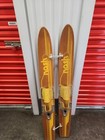 Vintage Nash Trainers Wooden Water Skis 47    Adjustable Bindings