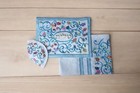 Tallit Woman Tallis Talit Beautiful Blue With Flowers   Bag Different Elegant