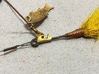 Rare Heddon Dowagiac Triple Teazer Spinner Lure With Yellow Bucktail