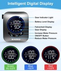 Wadeo 8000mah Rechargeable Portable Shower 5 Pressure Levels Fahrenheit Display