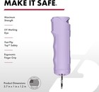 Pepper Spray   2 In 1 Stun With Flashlight Self Defense Kit Fast Flip Top 10sec
