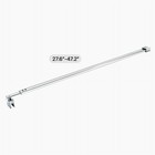 Aquivacoast Lg1-5 Flat Wall-to-glass Support Bar With Rectangle Clamp
