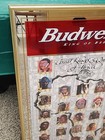 Budweiser Mirror Beer Sign Vintage Great Kings   Queens Of Africa Rare