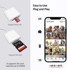 Tf Sd Card Adapter Camera Reader 2 In 1 For Iphone 14 13 12 11 X Xs Xr 8 7 Ipad