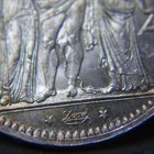 1873 A France Silver 5 Francs  Hercules  Nicely Toned Uncirculated Coin