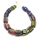 13 Rare Venetian Antique Variety Wound African Glass Trade Beads- 1531