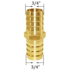 10 Pack 3 4 Inch Id Hose Barb Fitting Hex Union Brass Adapter For Water fuel air
