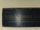 Vintage 70s 80s Mint In Box Batesville Monoseal Casket Coffin Crank Key funeral