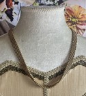 Antique Victorian Gold Filled Mesh Chain Necklace V100