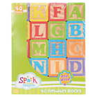 Abc Wooden Blocks  40 Pieces  Baby And Toddler Toys For Ages 18 Months And Older