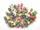 Vintage Lot Over 50 Childrens Blocks Alphabet Letters Pictures Play Or Crafting