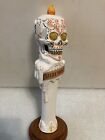 Modelo Negra Dia De Los Muertos White Candle Skull Beer Tap Handle  Mexico  2014