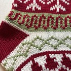 Personal Creations Knotted Stocking Snowflake Red Taylor